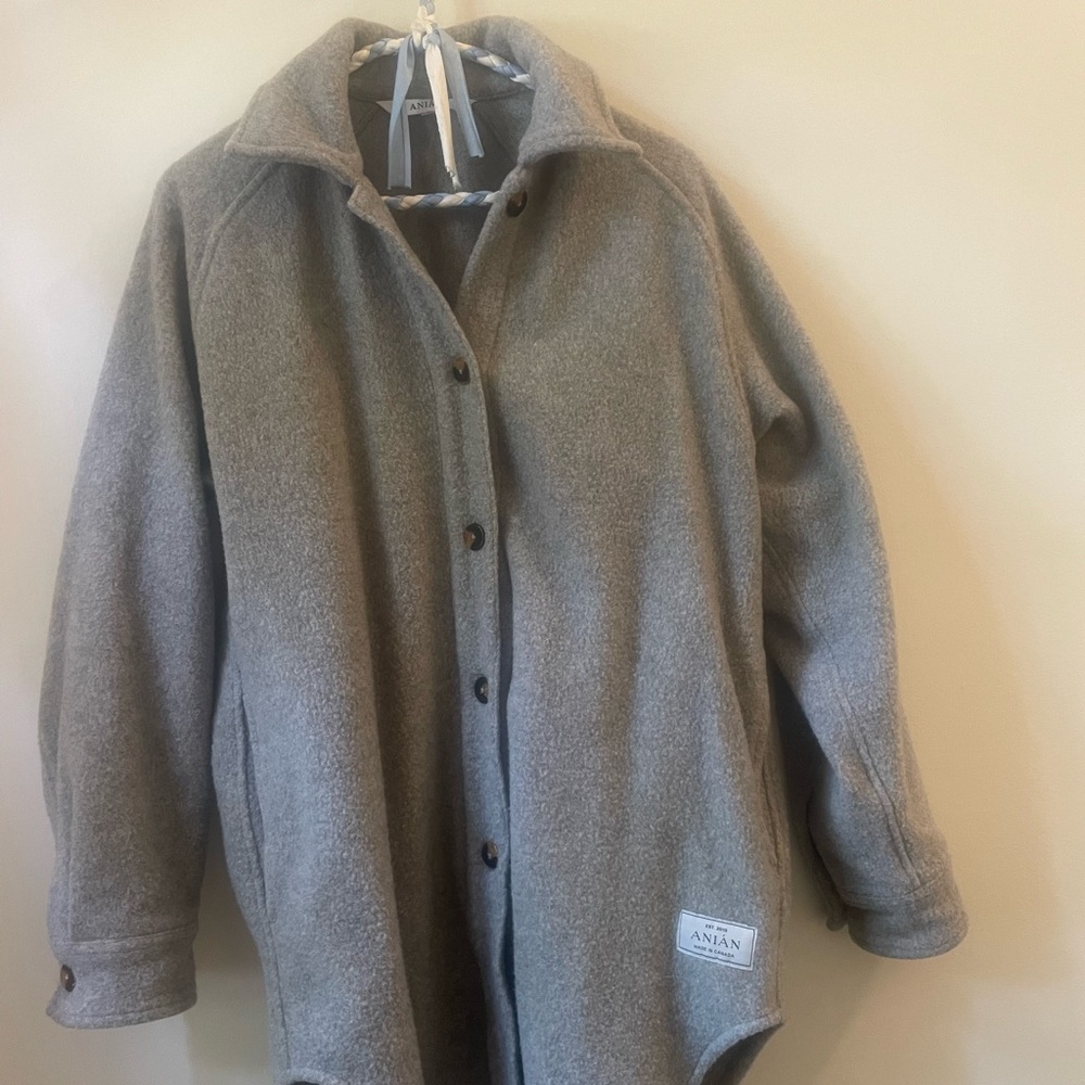 Anian light grey loft coat size s